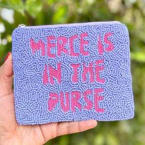 Merce อยู่ในกระเป๋าลูกปัดกระเป๋าใส่เหรียญทำด้วยมือลูกปัดกระเป๋าคลัทช์ปักคริสตัลที่กำหนดเองซิปขนาดกะทัดรัด unisex - Product Image 3