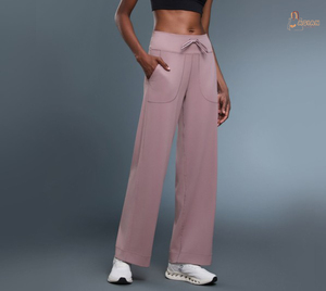 Women's High Quality Sports Casual Straight Leg <b>Yoga</b> <b>Trousers</b> Elastic Stretch Quick Dry Solid Autumn 100% Cotton Regulating - Product Image 1