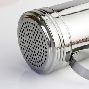 Hot Selling Item 10oz Eco-Friendly Stainless Steel Dredge Lid Salt Sugar <b>Spice</b> Pepper Shaker with Customized Logo - Product Image 4