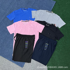 Conjunto de Camisetas de Cuello Redondo de Manga Corta Estampadas de Alta Calidad con Diseño Personalizado, Transpirables y Holgadas para Hombre, Verano - Product Image 2