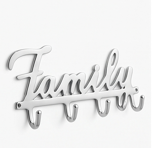 Premium Family Wall <b>Hook</b> Rack Metal 4 <b>Hooks</b> Modern Design Rust Resistant For Clothing Storage Organization - Product Image 1
