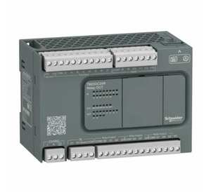 TM258LD42DT Contrôleur logique programmable Tension de sortie PLC électrique-24 V DC, limites de tension de sortie-19.2 ,28.8 V, - Product Image 3