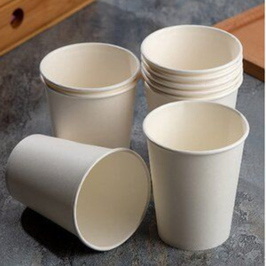 Premium Eco-Friendly Biodegradable Sugarcane Pulp Paper Cup Custom Logo Insulated To Go Milk Tea Paper Cup with Bagasse Lid - Product Image 4