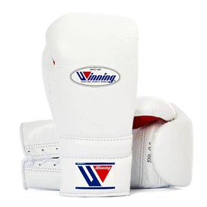 Guantes de Boxeo Personalizados Blancos y Rojos, Guantes de Entrenamiento de Kick Boxing Personalizables con Cordones y Correa de Gancho y Bucle, Cuero Genuino - Product Image 1