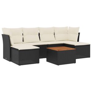 Set di divani mobili da giardino neri - Product Image 2