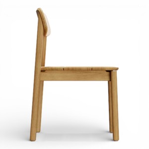 Silla de Comedor Moderna de Madera de Teca Sólida, Muebles de Cocina Minimalistas Escandinavos, Silla de Madera Resistente para Exteriores, para Restaurante y Hogar - Product Image 3