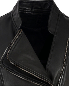 SANCHAL INTERNATIONAL OEM Custom Design High Quality Embroidery Top Grade <b>Thick</b> Cowhide Leather Woolen Breathable Fully Vest - Product Image 4