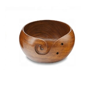 ชามไหมพรมเรซินสำหรับงานแกะสลักด้วยมือทำด้วยมือพร้อมรูสำหรับใส่ลูกบอลโครเชต์อุปกรณ์ถักนิตติ้งแบบทำมือ - Product Image 4