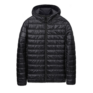 Blousons matelassés pour hommes avec logo personnalisé, vêtements décontractés, streetwear, mode outdoor, manteau rembourré matelassé, blouson puffer pour hommes - Product Image 2