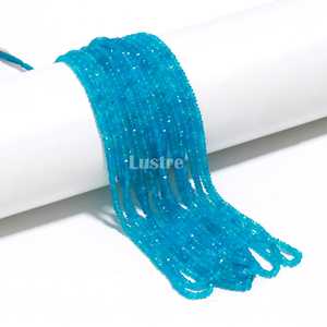 Perles facettées rondes en néon naturel de qualité AAA, 3 mm, 16 pouces, brin complet, perles de pierres précieuses aux couleurs vibrantes, fournitures pour la fabrication de bijoux - Product Image 3