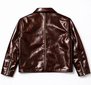 Chaqueta Bomber de Cuero Genuino Ecológica, Resistente al Viento y con Calefacción para Hombre, Invierno, Personalización OEM Disponible, Logotipo Frontal - Product Image 3