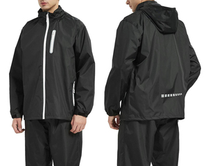 Traje Impermeable para Hombre, Ligero, con Capucha, Transpirable, Cortavientos, para Pesca, Senderismo y Ciclismo - Product Image 4