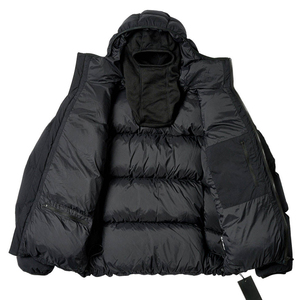 Chaqueta de Plumón Gruesa con Capucha para Hombre, 80% Plumón, Nailon, Color Negro Sólido, Cierre de Cremallera, Abrigo Informal de Invierno - Product Image 3