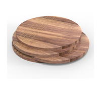 Assortiment de dessous-de-verre ronds de qualité supérieure avec motif élégant et support de rangement