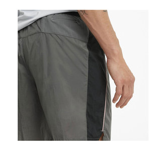 Pantalones cortos 100% de algodón para hombre, pantalones cortos de secado rápido con bolsillos con cremallera, pantalones cortos informales grises para correr, gimnasio, Fitness, pantalones cortos informales para verano, novedad - Product Image 3
