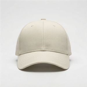 Casquette de baseball unie crème, style sport, estivale et respirante, à motif, universelle, populaire, élégante, pour femme HQ - Product Image 1