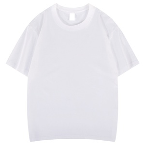 Camiseta de Cuello Redondo y Manga Corta Unisex de Algodón Peinado para Verano, con Logotipo Bordado Personalizado OEM de Fábrica BD China - Product Image 5