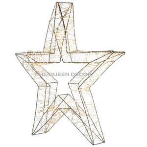 Decoración Navideña de Metal con Forma de Árbol, Hecha a Mano, de Lujo, con Acabado Blanco e Iluminación LED - Product Image 2