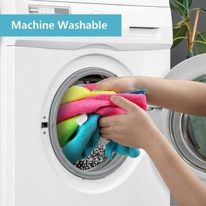 Paños de Limpieza de Microfibra Tejida, Color Sólido, Rectangulares, de Secado Rápido, para Viaje, Adultos, Lisos, Lavables a Mano y en Lavadora - Product Image 6
