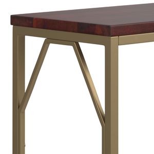 Tavolino Decorativo Selma in Metallo e Legno, Elegante Arredamento per Soggiorno - Product Image 2