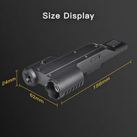 OCSHARK GL22 Nouvelle lampe torche tactique à double lentille 1600 lumens avec faisceau laser vert rechargeable intégré et batterie USB