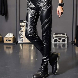 Best Price With Real 100% Genuine Men Leather Pants Top Quality Leather Men's Pant Best Color Leather Pants Breathable - Product Image 6