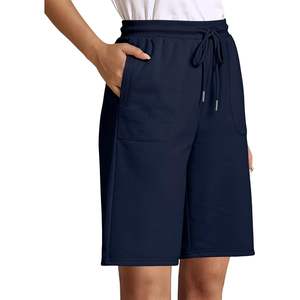 2025 femmes décontracté athlétique Bermuda Shorts XS taille pull-on sweat-short avec cordon et poches motif chaud mi-taille - Product Image 2