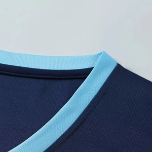 Conjunto de Camiseta de Fútbol Sublimada Azul Marino para Hombre, Manga Corta, Absorbe la Humedad, Corte Regular, Uniforme de Fútbol - Product Image 5
