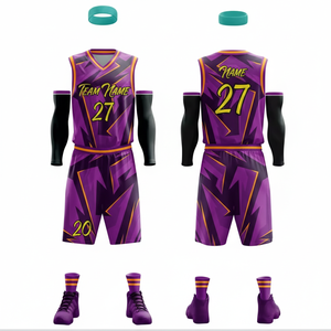 Ensemble Maillot et Short de Basketball Homme Personnalisé Sans Manches Style 2026 Nouveauté Coloré Uniformes Hip Hop Vente en Gros - Product Image 1