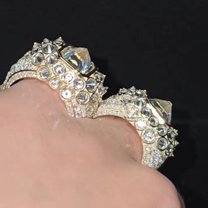 Anillo de Diamantes Moissanite con Corte Inverso Personalizado, Estilo Hip Hop, Chapado en Rodio, Plata de Ley 925, Unisex, para Hombre y Mujer, Regalos de Joyería - Product Image 3