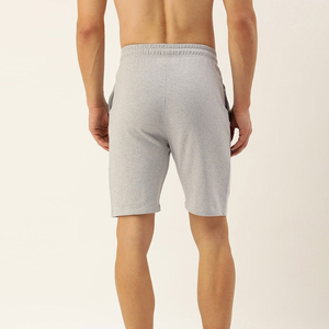 Shorts de survêtement en molleton bleu uni pour hommes, élégants, personnalisables, vente en gros, fabriqués au Pakistan, pour le shopping en ligne - Product Image 3