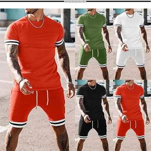 Jaffico International BlackHearted Streetwear Knitted <b>TShirt</b> Shorts Set Skull Print Crew Neck Summer Casual Unisex <b>White</b> Cotton - Product Image 4