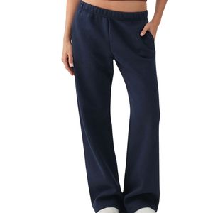Pantalones Deportivos de Pierna Ancha para Mujer, Cintura Alta, Corte Holgado, Algodón, Pantalones Casuales para Descansar, Logotipo Personalizado OEM, Venta al Por Mayor - Product Image 5