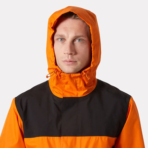 Chaqueta Deportiva Ligera para Hombre, Cortavientos, Impermeable, Transpirable, con Capucha y Cuello Alto, Acolchada, Estilo Urbano - Product Image 3