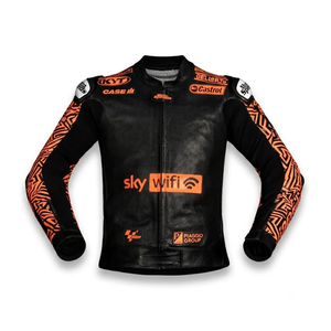 Espargaro MotoCP Cowhide/Kangaroo Made To Measure Perforated Track Leather <b>Racing</b> <b>Jacket</b>/Chaqueta Protection CE - Product Image 1