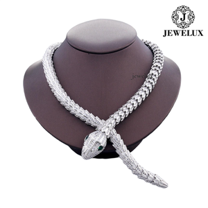 Promotion : Collier Serpent en Moissanite Jewelux, Plaqué Or 18K, Sertissage Pavé, Bijou Tendance Unisexe, Design Animal de Luxe, Origine Inde - Product Image 4