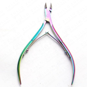 Coupe-cuticules en acier inoxydable arc-en-ciel coloré, outil de soin des ongles pour manucure et pédicure, avec étiquette privée et logo personnalisé - Product Image 5
