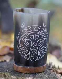 Vaso vikingo de cuerno de búfalo hecho a mano, accesorios para beber. - Product Image 6