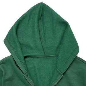 Men's Knitted Solid Green Hoodie Plain Dyed Casual Wear High Quality Outerwear - Product Image 5