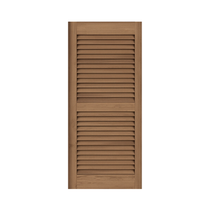 Elegant Solid Wood Louvered Doors with <b>Rustic</b> Contemporary Appearance for Wardrobe Closet and <b>Cabinet</b> Projects - Product Image 1