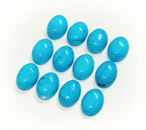 พลอยแมกนีไซต์เทอร์ควอยซ์ทรงรีคุณภาพ AAA ขนาด 14*10 มม. พลอยธรรมชาติสำหรับทำเครื่องประดับในราคาขายส่ง - Product Image 4