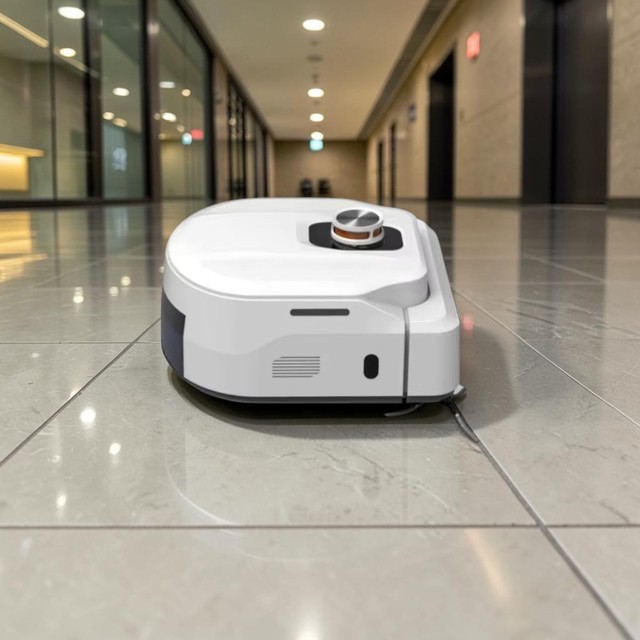 LiDAR navigation (25m range) commercial floor cleaning robot for business office cleaning - customization available