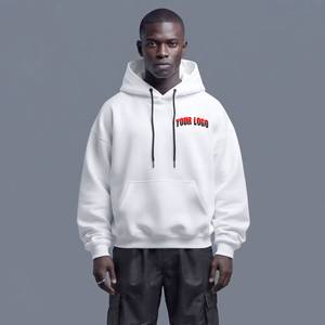 Sudadera con Capucha Extra Grande Personalizada para Hombre, 100% Algodón, Corte Holgado, Lisa, Informal, Sudadera con Capucha de Tela Gruesa, Sudaderas con Logotipo Personalizado en Venta - Product Image 1