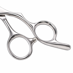 Ciseaux de coiffure professionnels en acier inoxydable, manche ergonomique long en acier inoxydable, style japonais - Product Image 3