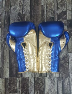Guantes de Boxeo de Cuero Blanco con Cordones Ajustables en la Muñeca, Guantes de Entrenamiento y Sparring de Cuero de Primera Calidad para Unisex - Product Image 6
