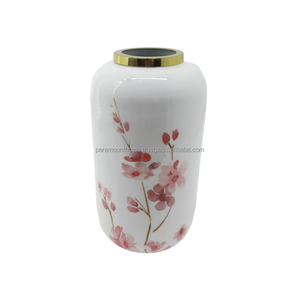 Vase à fleurs en fer fait main, best-seller, avec émail multicolore, style de design traditionnel pour les événements festifs et la décoration de la pièce - Product Image 4