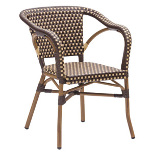 Meubles de jardin en rotin de style européen classique, mobilier de café nordique, chaise de bistrot parisien pour extérieur - Product Image 5