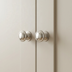 Bouton de meuble rond design, style décoratif, nickel poli, design moderne, pour la maison, le bureau, le salon, les commodes et les portes de placards - Product Image 6