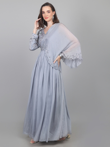 Vestido de fiesta de seda para mujer, elegante y cómodo, de 1 pieza, con lentejuelas y perlas, colección premium. - Product Image 3