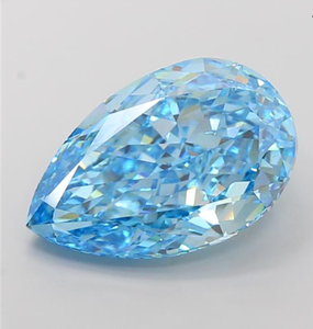 Diamante Cultivado en Laboratorio con Certificación IGI, 15.04 CT, Corte Pera Modificado Brillante, Color Azul Intenso, Claridad VS1, CVD ROYAL GEMS - Product Image 2